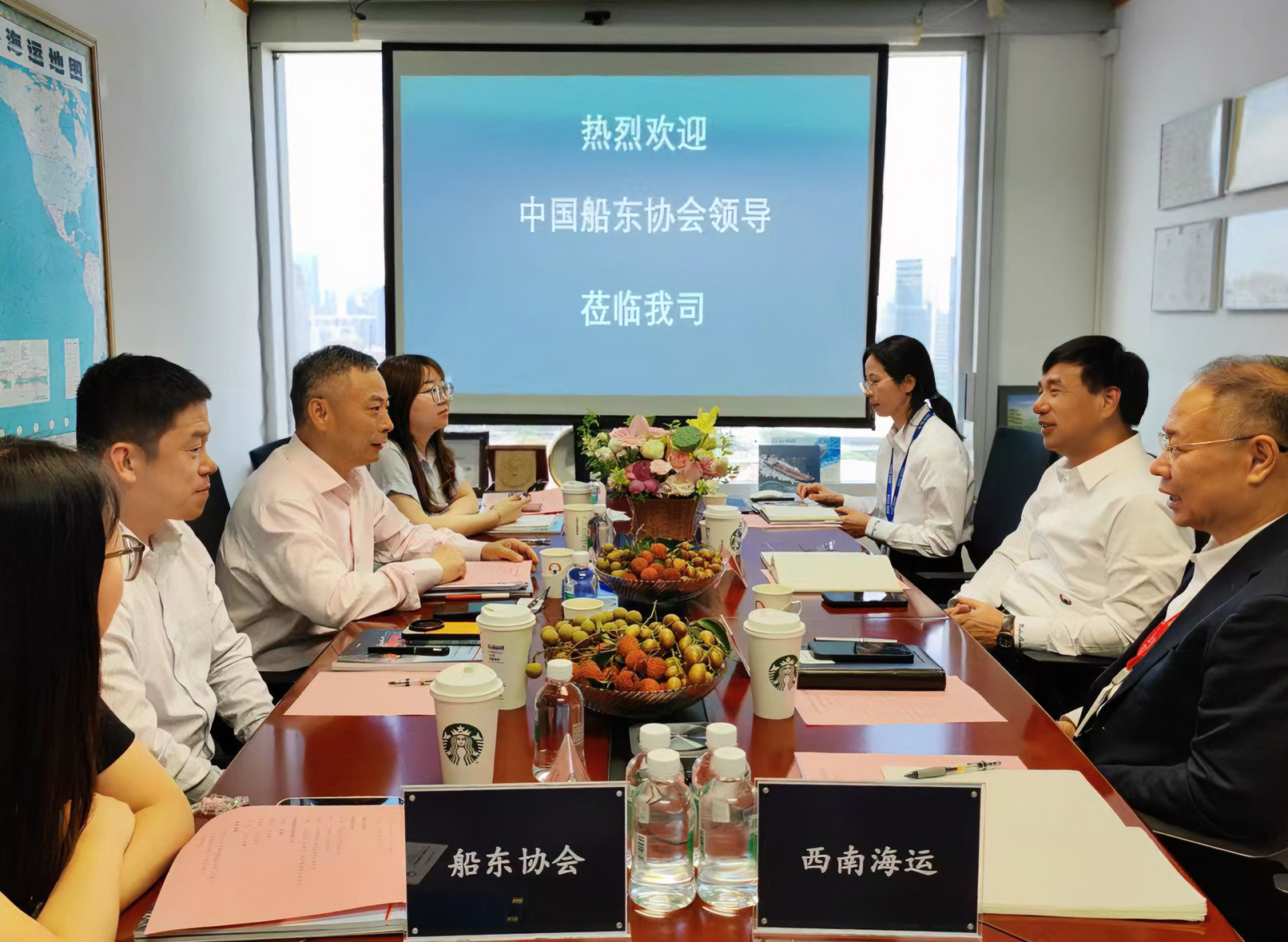 中国船东协会刘上海常务副会长一行走访天津西南海运&hellip;